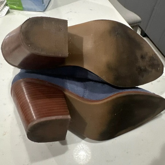 Aldo x Tezza Ankle Blue Cowboy Boot Women's  Pattern  Pointed Toe Size 8 - Picture 3 of 10